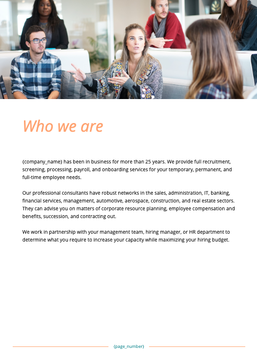 Staffing Proposal Template